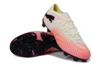 Men's Puma Future 8 Ultimate FG Football Boots - Pink/Coral Burst/Soft White