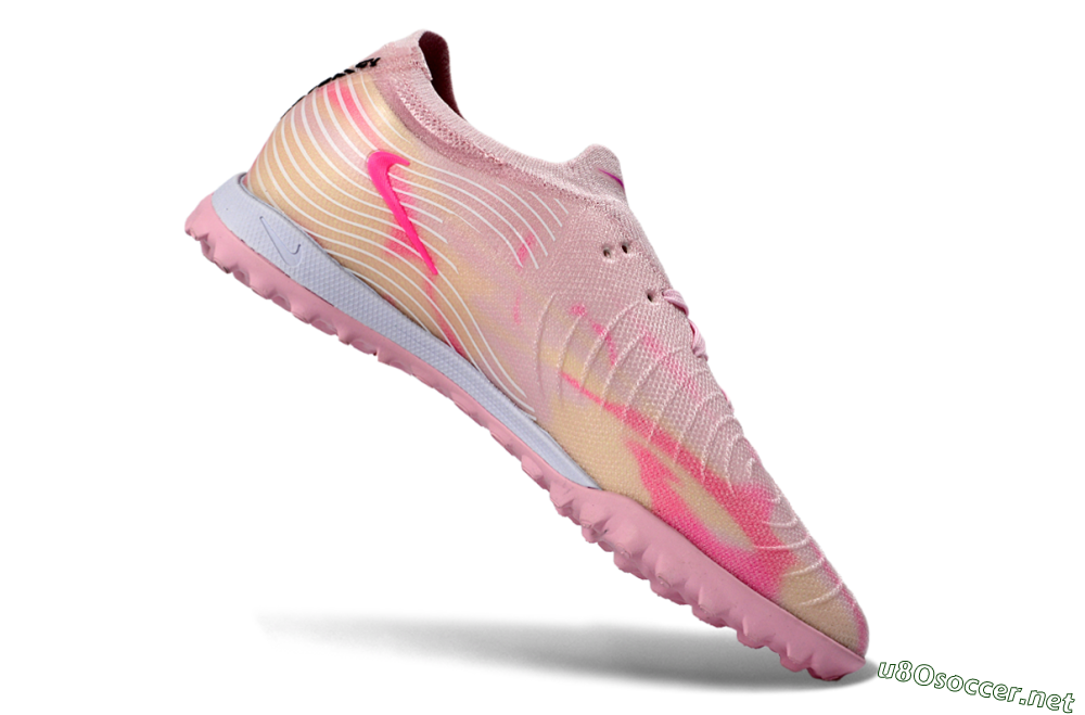 Men's Nike Phantom GX 2 Elite TF Football Shoes - Pink/Soft Pink/Coral Bliss 4