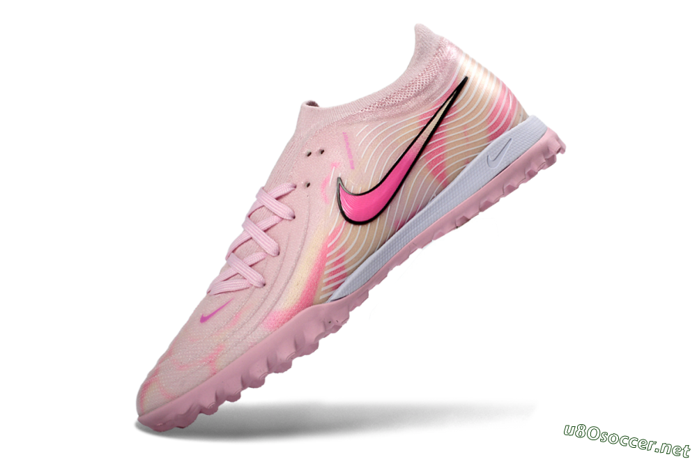 Men's Nike Phantom GX 2 Elite TF Football Shoes - Pink/Soft Pink/Coral Bliss 5
