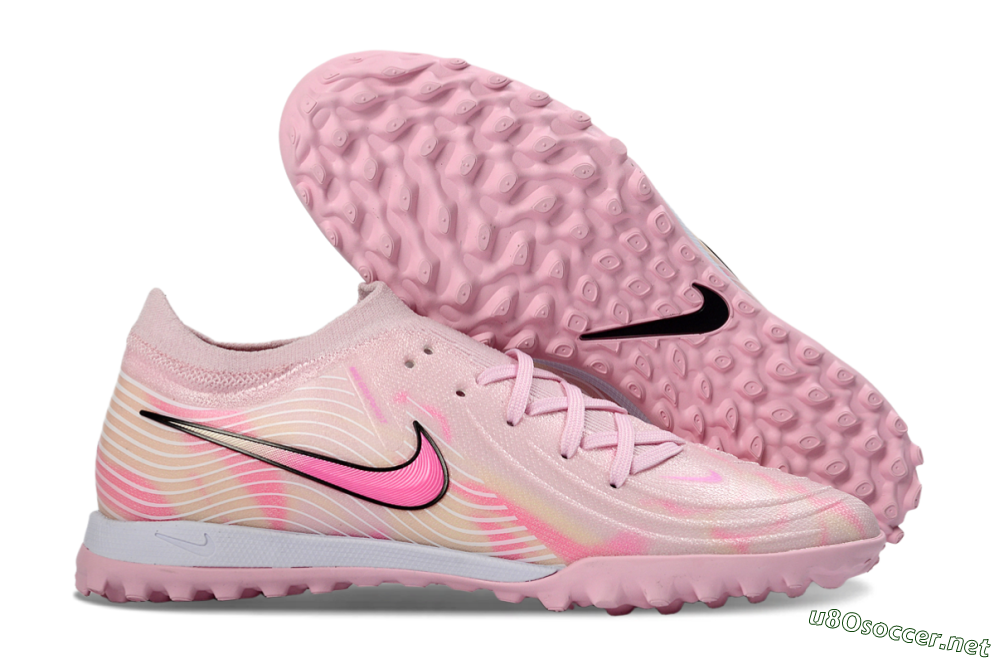 Men's Nike Phantom GX 2 Elite TF Football Shoes - Pink/Soft Pink/Coral Bliss 2