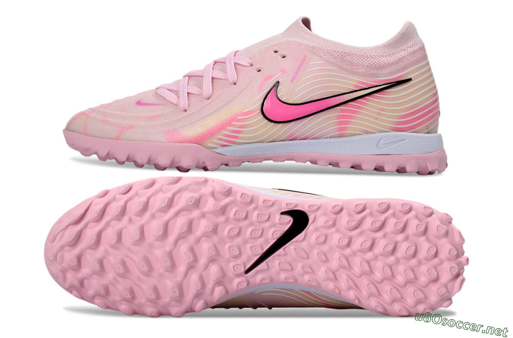 Men's Nike Phantom GX 2 Elite TF Football Shoes - Pink/Soft Pink/Coral Bliss 1