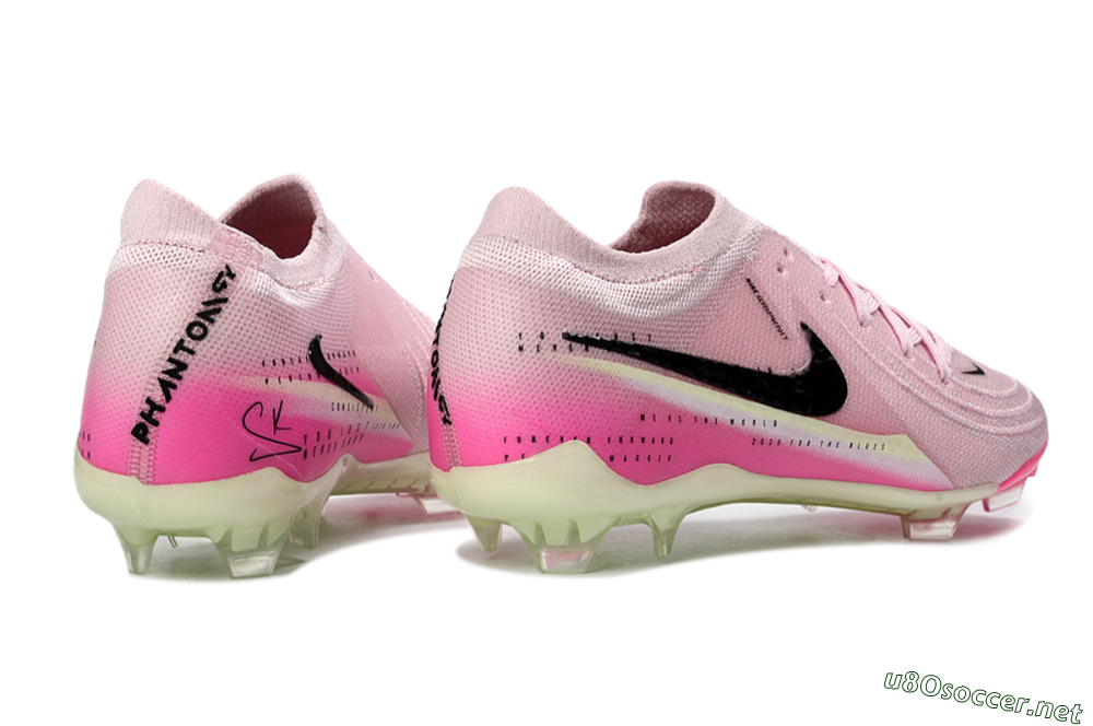 Men's Nike Phantom GX 2 Elite FG Football Boots - Pink/Flamingo Pink/Neon Green 6