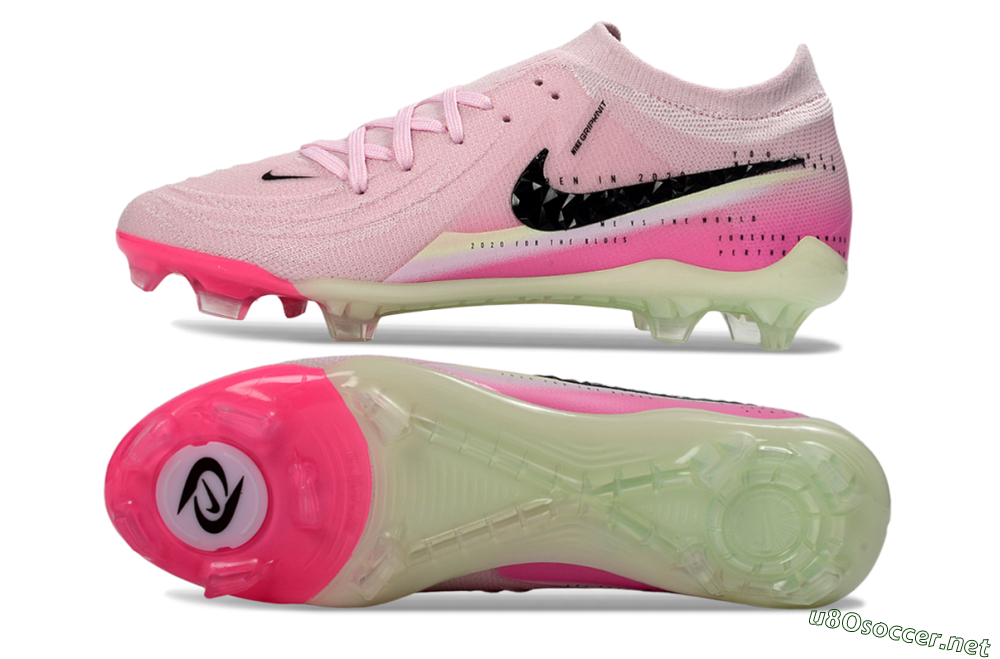 Men's Nike Phantom GX 2 Elite FG Football Boots - Pink/Flamingo Pink/Neon Green 1