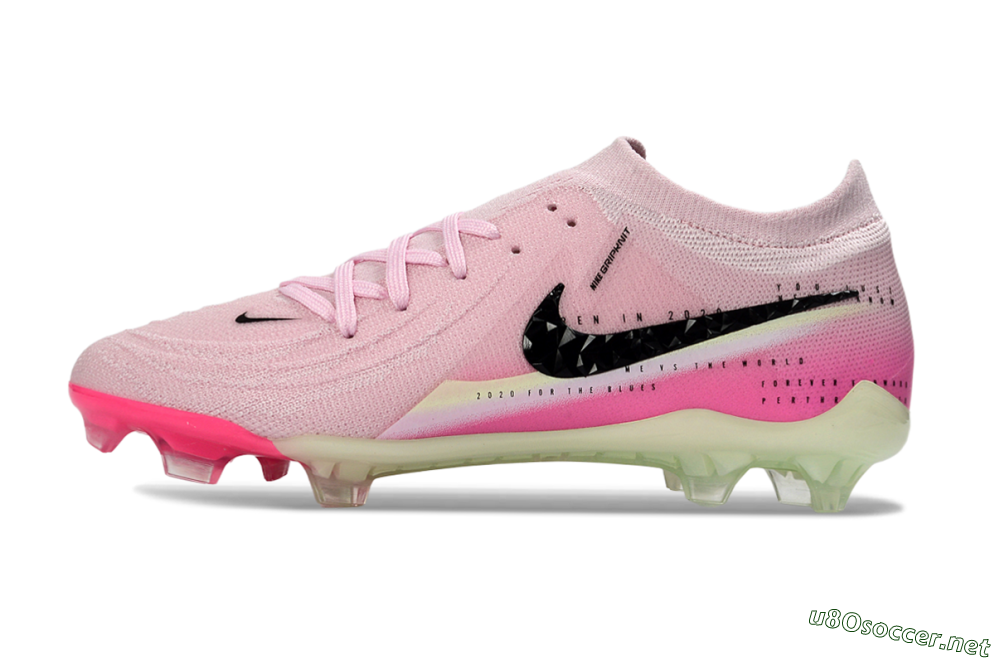 Men's Nike Phantom GX 2 Elite FG Football Boots - Pink/Flamingo Pink/Neon Green 0