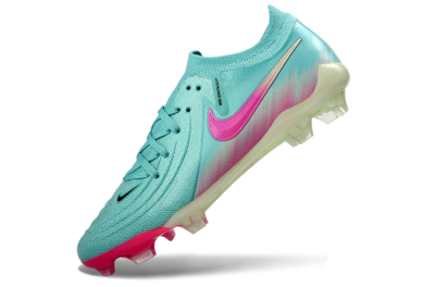 Men's Nike Phantom GX 2 Elite FG Football Boots - Aqua/Neon Pink/Pale Green