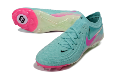 Men's Nike Phantom GX 2 Elite FG Football Boots - Aqua/Neon Pink/Pale Green