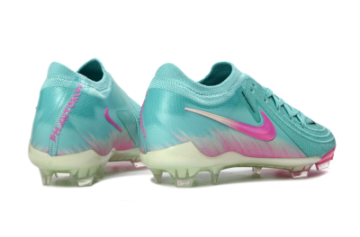 Men's Nike Phantom GX 2 Elite FG Football Boots - Aqua/Neon Pink/Pale Green