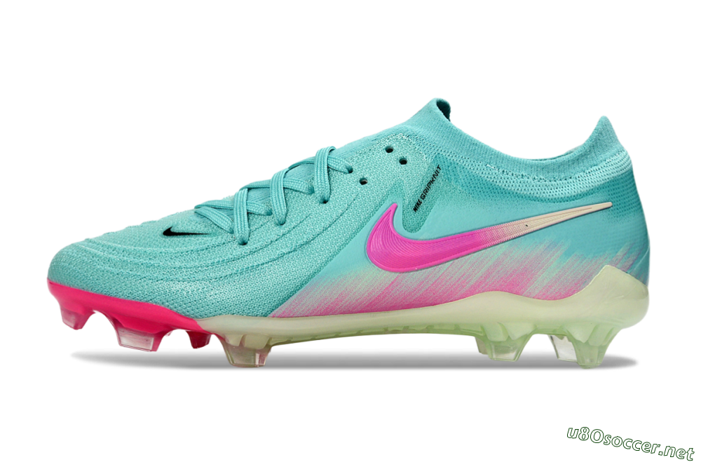 Men's Nike Phantom GX 2 Elite FG Football Boots - Aqua/Neon Pink/Pale Green 0