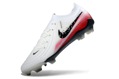 Men's Nike Phantom GX 2 Elite FG Football Boots - White/Crimson Red/Steel Grey