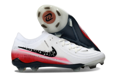 Men's Nike Phantom GX 2 Elite FG Football Boots - White/Crimson Red/Steel Grey