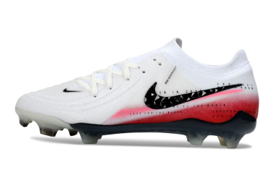 Men's Nike Phantom GX 2 Elite FG Football Boots - White/Crimson Red/Steel Grey