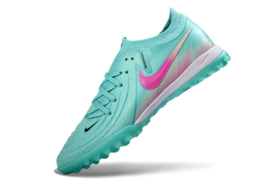Men's Nike Phantom GX 2 Elite TF Football Shoes - Aqua/Pink Mist/Soft Green