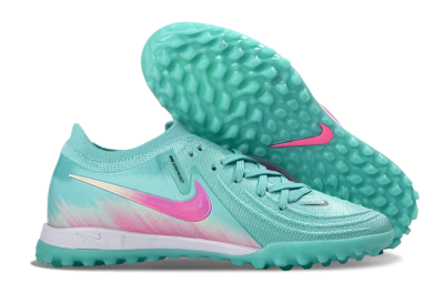 Men's Nike Phantom GX 2 Elite TF Football Shoes - Aqua/Pink Mist/Soft Green