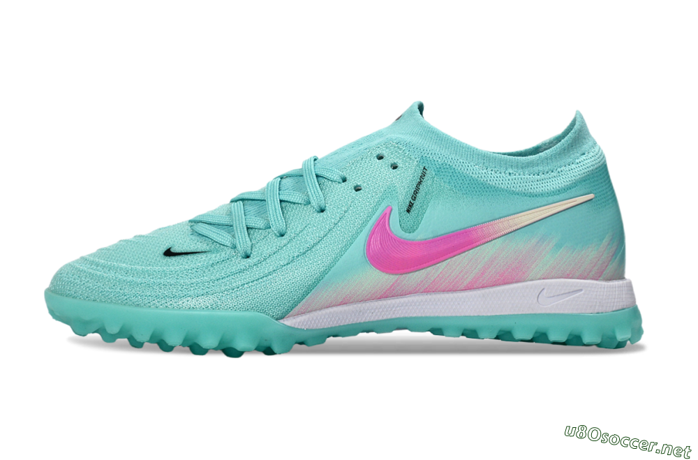 Men's Nike Phantom GX 2 Elite TF Football Shoes - Aqua/Pink Mist/Soft Green 0
