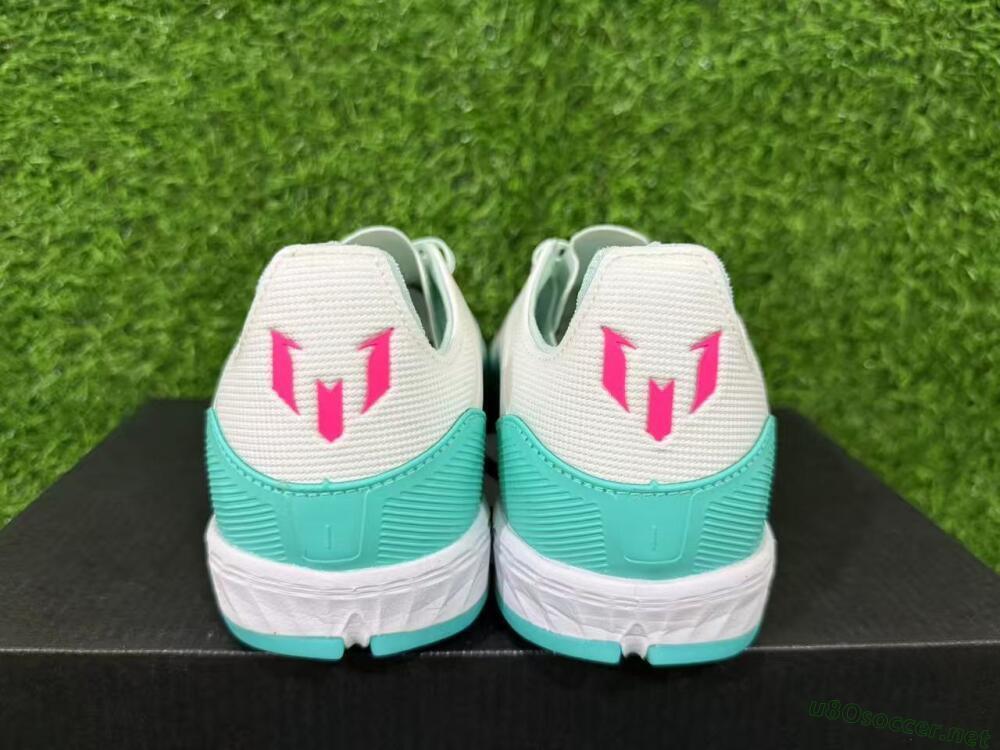 Unisex Adidas F50 Pro TF Football Shoes - Aqua/Neon Pink/Sunshine Yellow