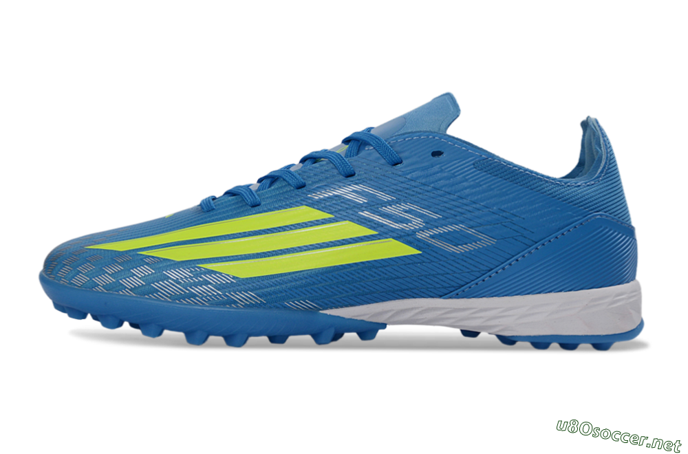 Unisex Adidas F50 Pro TF Football Shoes - Blue/Neon Green/Light Blue 0