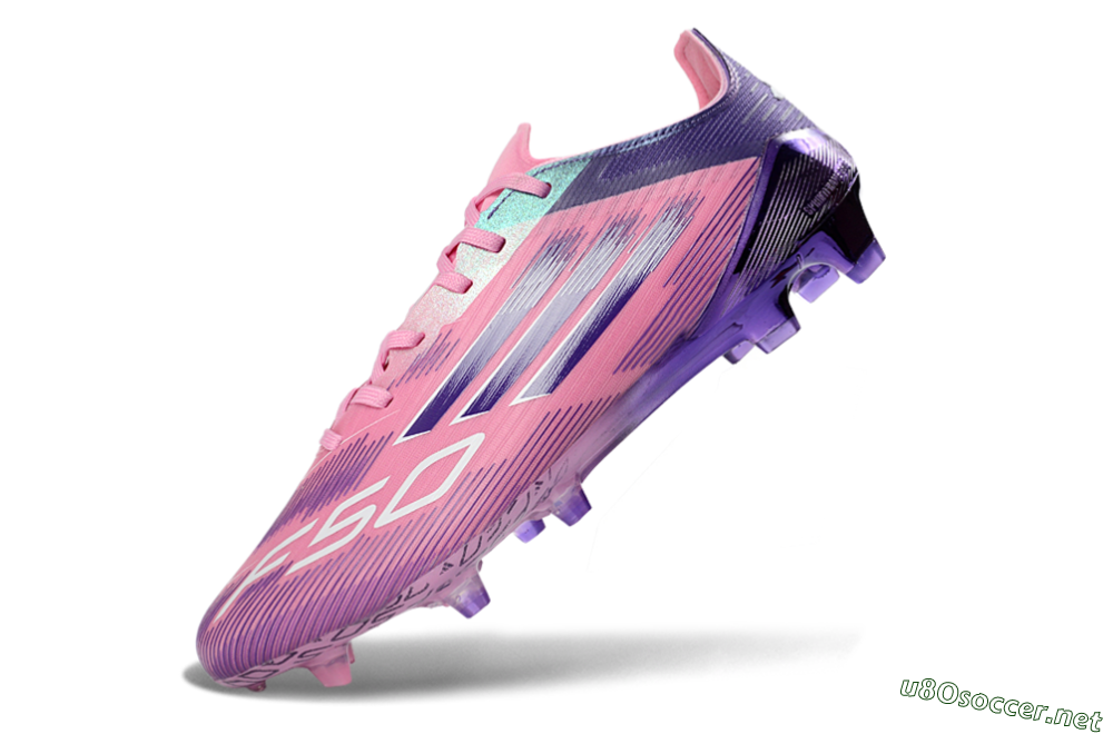 Men's Adidas F50 Elite FG Football Boots - Pink/Purple Bliss/Soft Pink 5