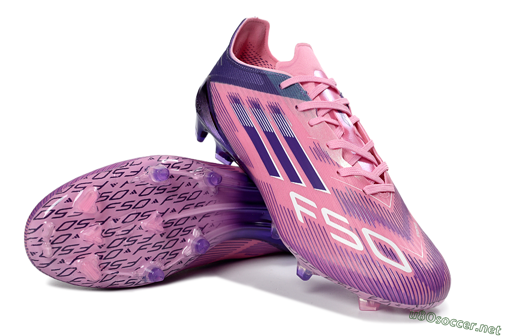 Men's Adidas F50 Elite FG Football Boots - Pink/Purple Bliss/Soft Pink 3