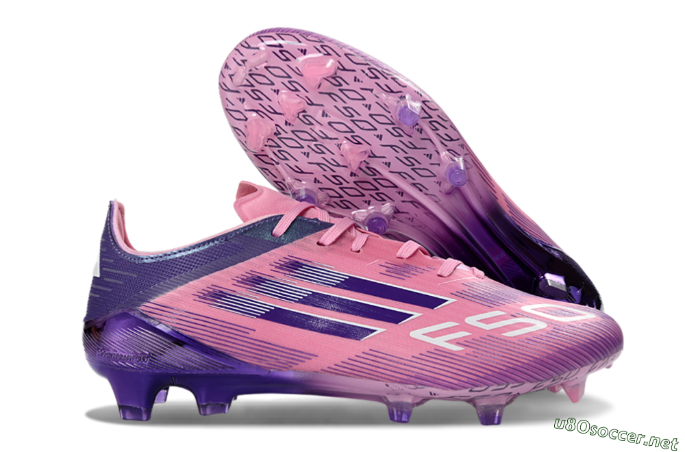 Men's Adidas F50 Elite FG Football Boots - Pink/Purple Bliss/Soft Pink 2