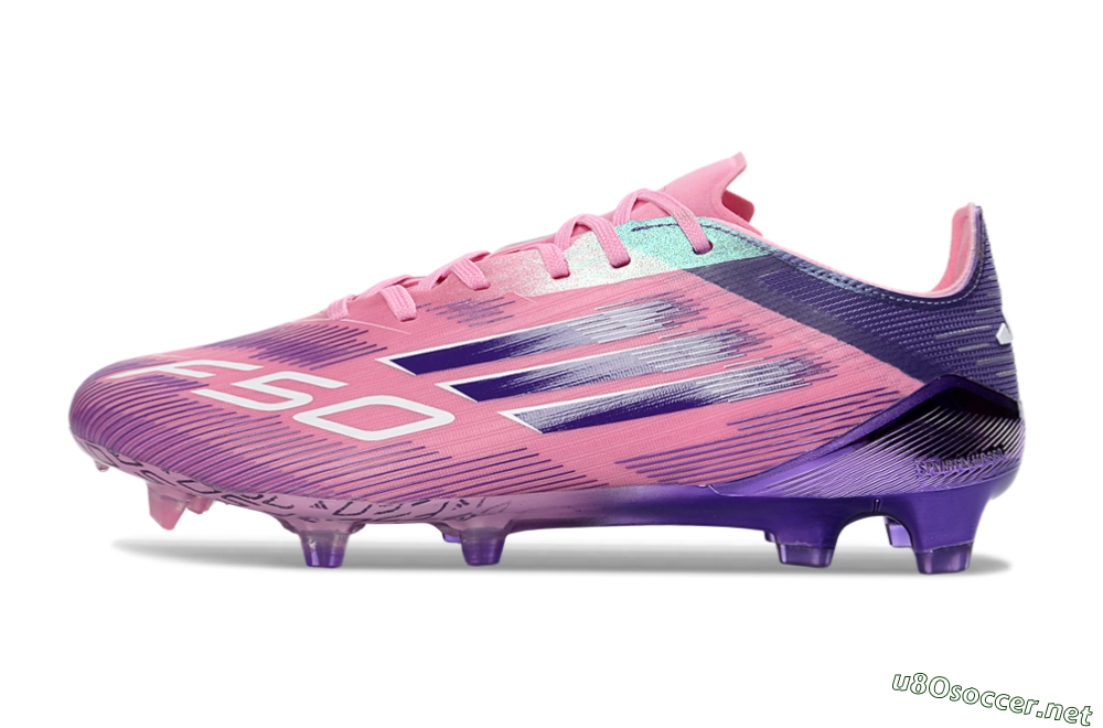 Men's Adidas F50 Elite FG Football Boots - Pink/Purple Bliss/Soft Pink 0
