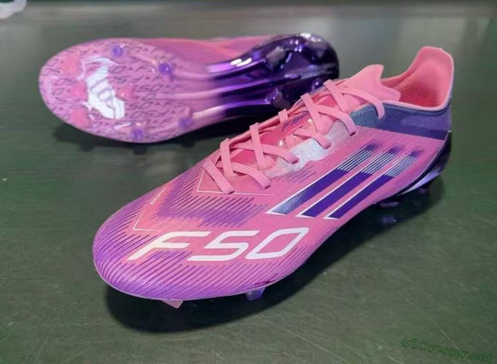 Men's Adidas F50 Elite FG Football Boots - Pink/Purple Bliss/Soft Pink