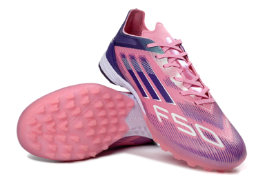 Men's Adidas F50 Elite TF Football Shoes - Pink/Lavender Glow/Soft Pink