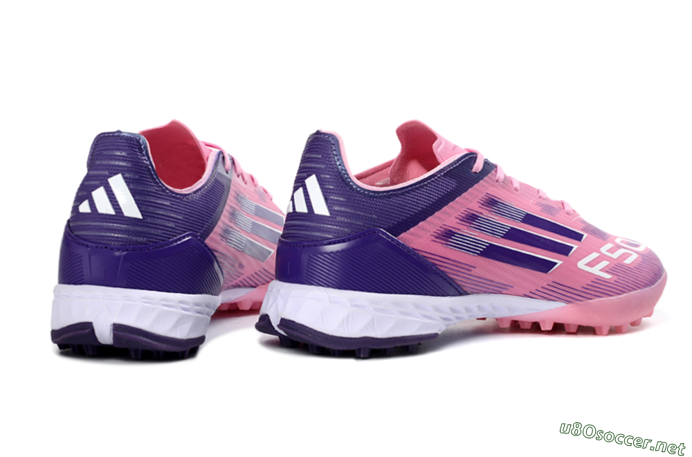 Men's Adidas F50 Elite TF Football Shoes - Pink/Lavender Glow/Soft Pink 6