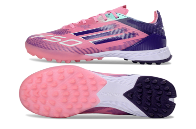 Men's Adidas F50 Elite TF Football Shoes - Pink/Lavender Glow/Soft Pink
