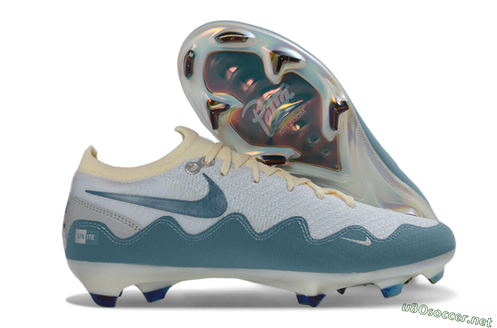 Men's Patta x Nike Air Zoom Mercurial Vapor 16 Elite FG Football Boots - Blue/Sky Blue/Cream White 2