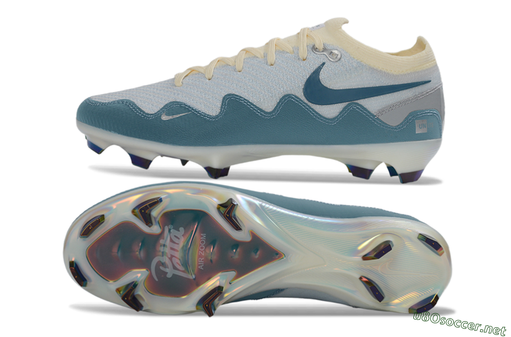 Men's Patta x Nike Air Zoom Mercurial Vapor 16 Elite FG Football Boots - Blue/Sky Blue/Cream White 1