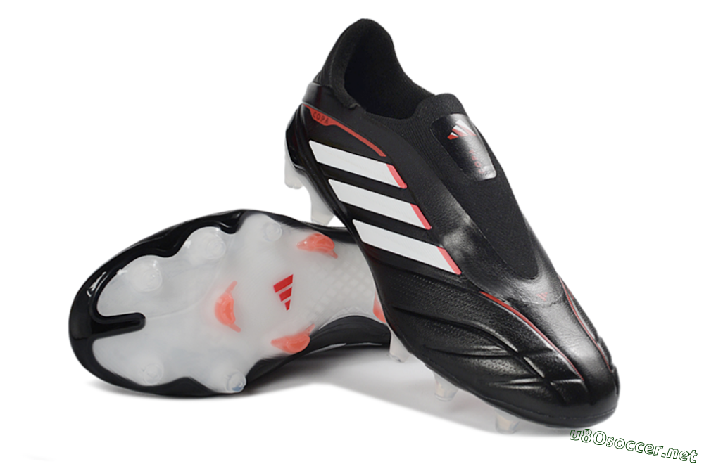 Men's Adidas Copa Pure 4 Elite FG Football Boots - Black/White/Red 3