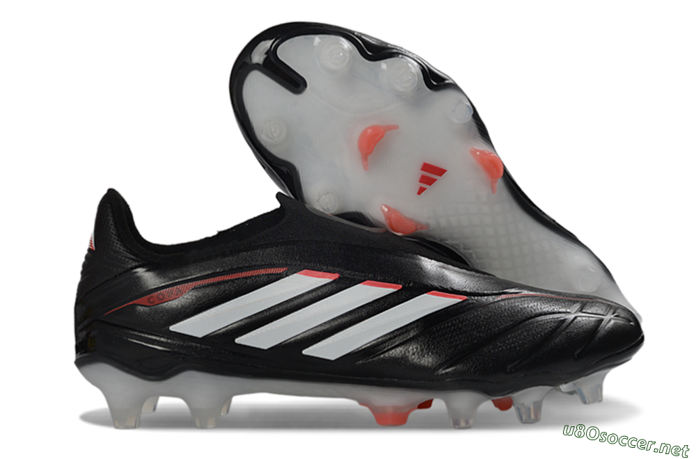 Men's Adidas Copa Pure 4 Elite FG Football Boots - Black/White/Red 2