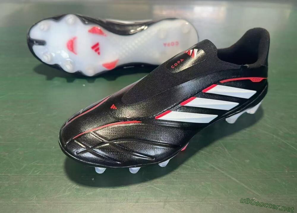 Men's Adidas Copa Pure 4 Elite FG Football Boots - Black/White/Red