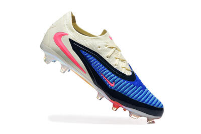 Unisex Nike Phantom 6 Elite Low FG Football Boots - Blue/Electric Blue/Cream Beige