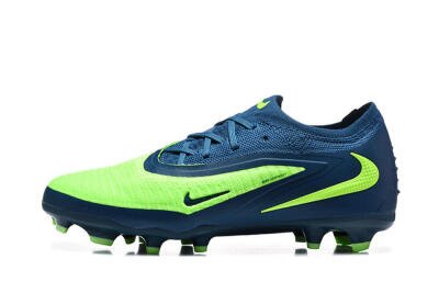 Unisex Nike Phantom 6 Elite Low FG Football Boots - Green/Electric Lime/Dark Blue
