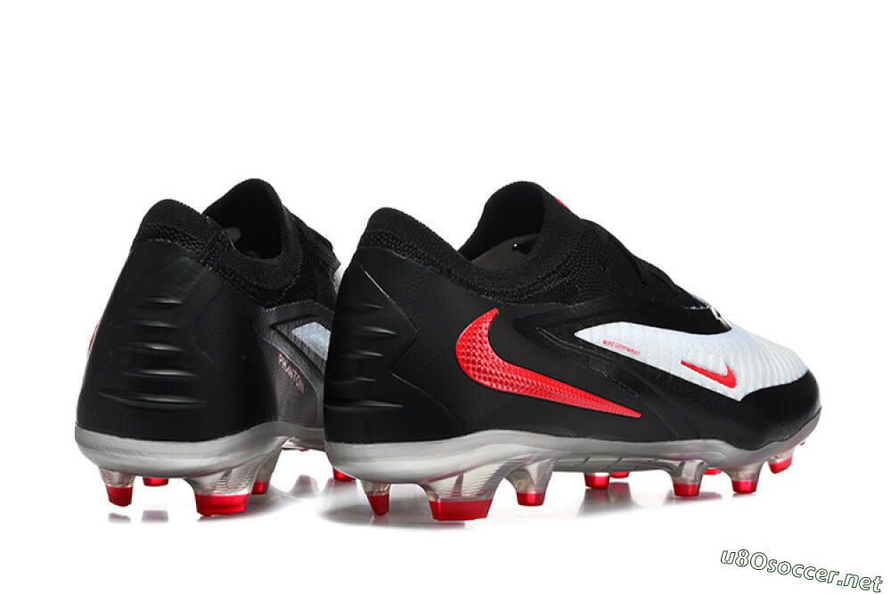 Unisex Nike Phantom 6 Elite Low FG Football Boots - White/Red Blaze/Black Night 5