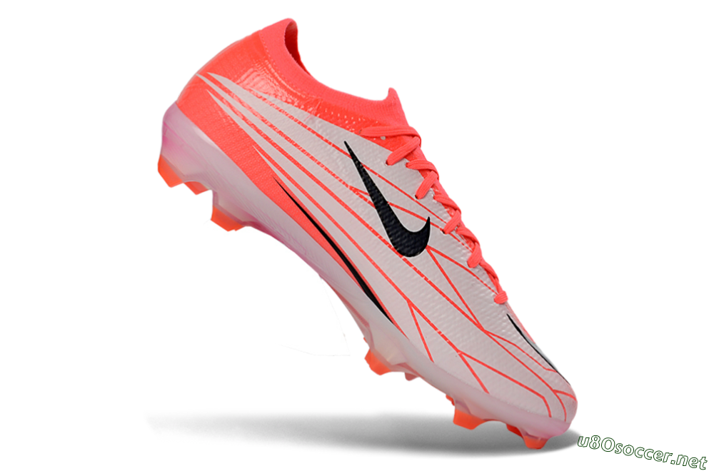 Unisex Nike Air Zoom Mercurial Vapor 16 Elite FG Football Boots - Pink/Vibrant Coral/Dark Black 4