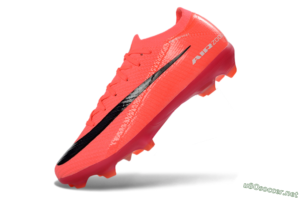 Unisex Nike Air Zoom Mercurial Vapor 16 Elite FG Football Boots - Pink/Vibrant Coral/Dark Black 5