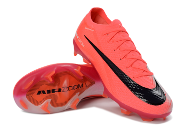 Unisex Nike Air Zoom Mercurial Vapor 16 Elite FG Football Boots - Pink/Vibrant Coral/Dark Black