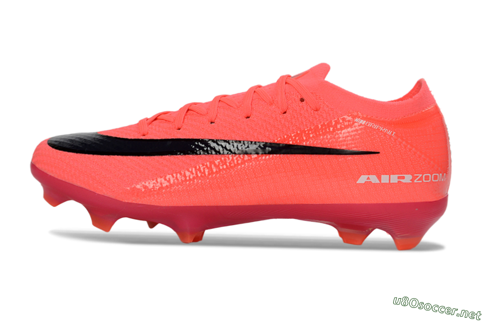 Unisex Nike Air Zoom Mercurial Vapor 16 Elite FG Football Boots - Pink/Vibrant Coral/Dark Black 0