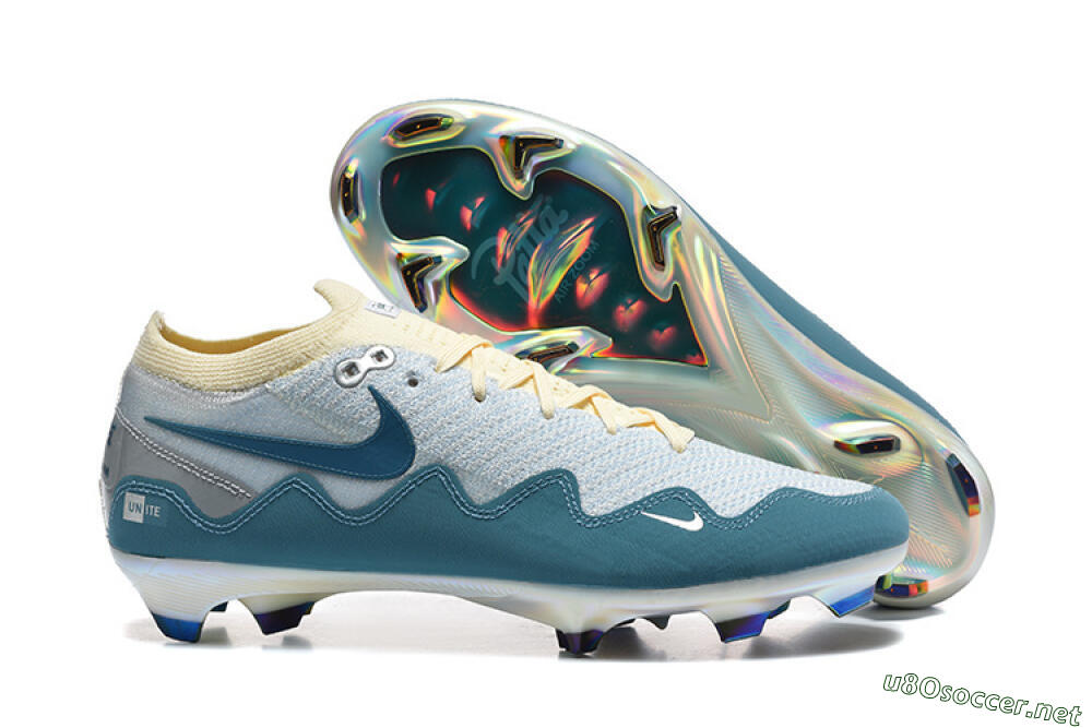 Men's Patta x Nike Air Zoom Mercurial Vapor 16 Elite FG Football Boots - Blue/Sky Blue/Frost White 2