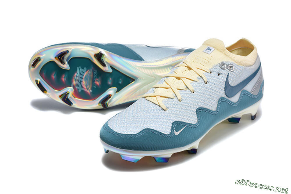 Men's Patta x Nike Air Zoom Mercurial Vapor 16 Elite FG Football Boots - Blue/Sky Blue/Frost White 3