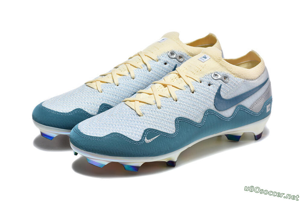 Men's Patta x Nike Air Zoom Mercurial Vapor 16 Elite FG Football Boots - Blue/Sky Blue/Frost White 5