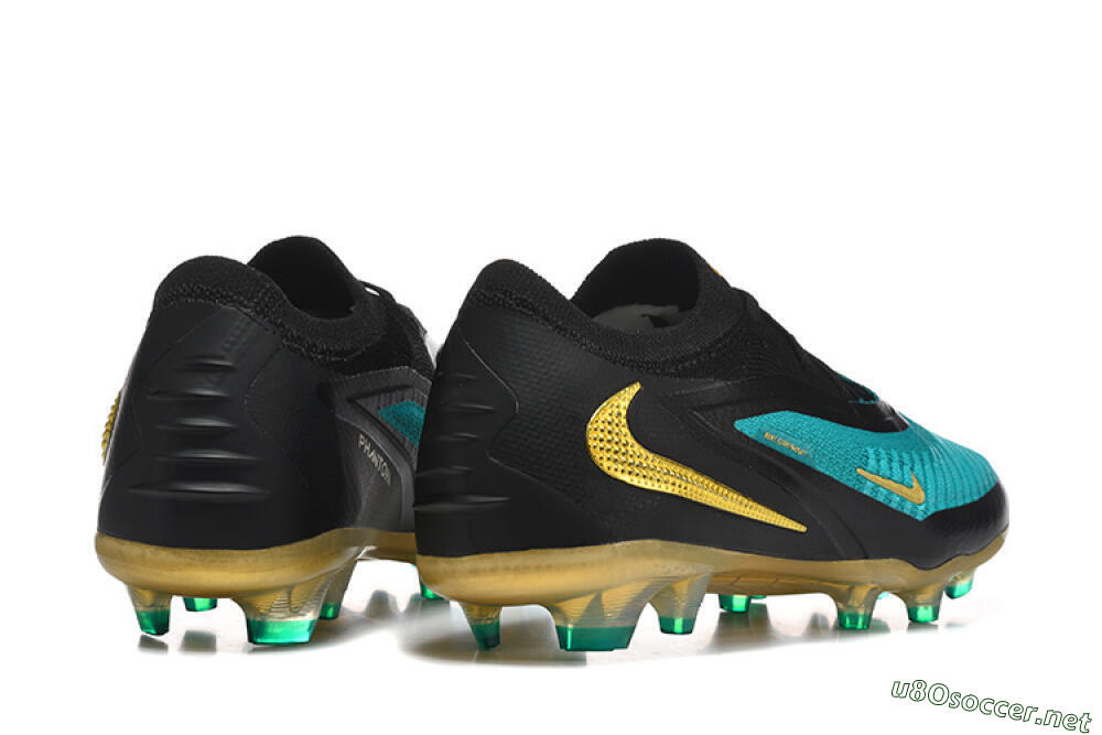 Unisex Nike Phantom 6 Elite Low FG Football Boots - Teal/Gold/Black 5