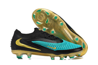 Unisex Nike Phantom 6 Elite Low FG Football Boots - Teal/Gold/Black