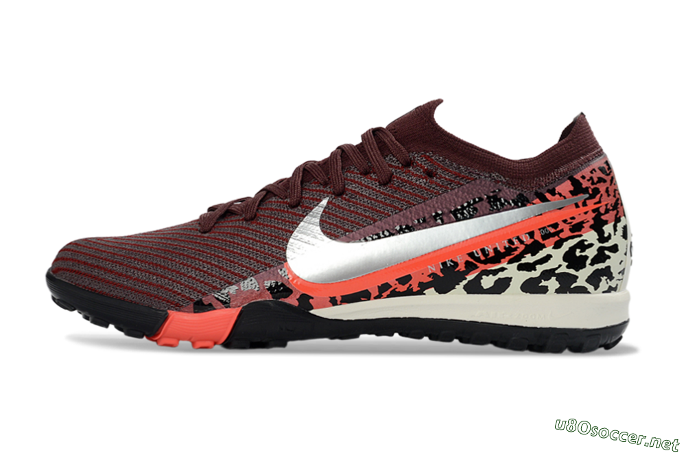 Unisex Nike Air Zoom Mercurial Vapor 16 Elite TF Football Shoes - Maroon/Bright Coral/Black 0