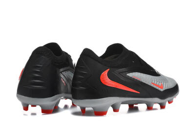 Unisex Nike Phantom 6 Elite Low FG Football Boots - Gray/Electric Orange/Black