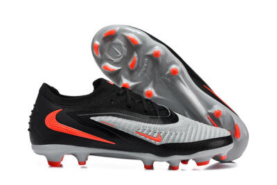 Unisex Nike Phantom 6 Elite Low FG Football Boots - Gray/Electric Orange/Black