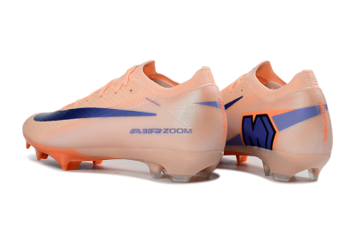 Unisex Nike Air Zoom Mercurial Vapor 16 Elite FG Football Boots - Peach/Coral Bliss/Navy Blue