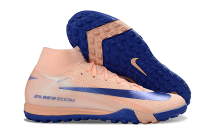 Unisex Nike Air Zoom Mercurial Superfly 10 Elite TF Football Shoes - Peach/Cobalt Blue/Soft Coral